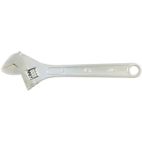 AW-12 Adjustable Wrench, 12" L, 1-1/2" Max Width, Chrome Action Paper