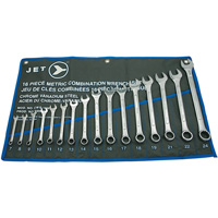 CWS-16M Raised Panel Wrench Set, Combination, 16 Pieces, Metric Action Paper
