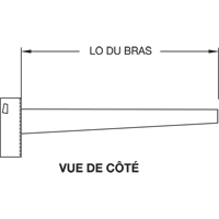 Colonne en porte-&agrave;-faux, Double, 4" la x 10' h Action Paper