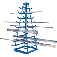 Supports pour tuyaux - Rangement horizontal, Horizontal, 9 Niveaux, 18" la x 40" p x 84" h, 1800 lb Cap. Action Paper
