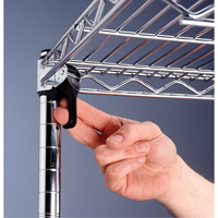 Super Adjustable Super Erecta Shelf&reg;, Add-On Kit, 4 Tiers, 36" W x 62-9/16" H x 18" D Action Paper