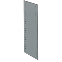 Slotted Angle End Panel, 84" H, 18" D, Galvanized Steel Action Paper