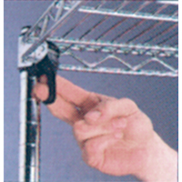 ETAGERE,4 TABL18X36X63,CHROME,800LB/TABL., Tiers 4, 36" la x 63" h x 18" p Action Paper