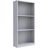 Interlok Shelving Unit, Steel, Boltless, 800 lbs. Capacity, 36" W x 76" H x 24" D Action Paper