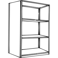 Interlok Shelving Unit, Steel, Boltless, 800 lbs. Capacity, 36" W x 76" H x 24" D Action Paper