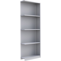 Interlok Shelving Unit, Steel, Boltless, 800 lbs. Capacity, 36" W x 100" H x 24" D Action Paper