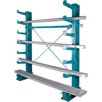 Cantilever Bar-Stock Racking - Light-Duty, Single Sided, 12" Arm, 75" H RL730 | Action Paper