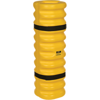 Column Protector, 4" x 6" Inside Opening, 13" L x 13" W x 42" H, Yellow Action Paper