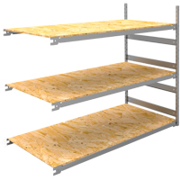 Wide Span Record Storage Shelving, Steel, 3 Shelves, 72" W x 32" D x 60" H, Add-On Kit Action Paper