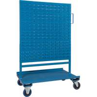 Bin/Pegboard Combo Rack, Double-sided, 38" W x 24-1/2" D x 55" H RN555 | Action Paper