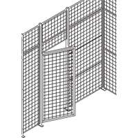 Standard-Duty Wire Mesh Partition Swing Door, 3' W x 7' H RN626 | Action Paper