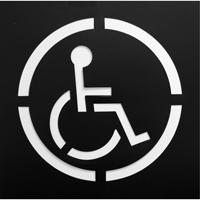 Pochoirs de symboles de s&eacute;curit&eacute;, Anglais, 15,5" x 15,5" Action Paper