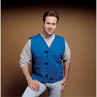 Cooling Vests With Insert Pockets, Large, Royal Blue Action Paper