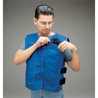 Cooling Vests with Insert Pockets, Large, Royal Blue Action Paper