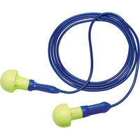 Bouchons d'oreilles d&eacute;tectables E-A-R Push-ins, Avec cordon, Taille unique, Vrac - Sac en poly, NRR dB NRR 28 dB Action Paper