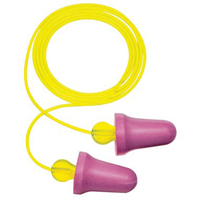 E-A-R No-Touch Foam Earplugs, Pair - Polybag, Corded Action Paper