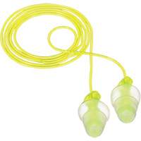 E-A-R Tri-Flange Reusable Earplugs, Corded, Bulk - Polybag, 26 dB NRR, One-Size Action Paper