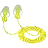 E-A-R Tri-Flange Reusable Earplugs, Corded, Bulk - Polybag, 26 dB NRR, One-Size Action Paper