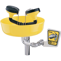 Poste de douche oculaire, Installation Support pour tuyau d'approvisionnement, Bol Plastique Action Paper