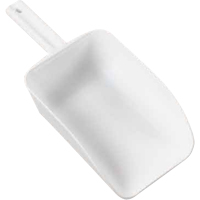 Large Hand Scoop, Plastic, White, 82 oz. SAL494 | Action Paper