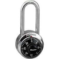 Padlock, Combination, Hardened Steel, 1-7/8" Width Action Paper