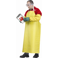 Tabliers ignifuges, N&eacute;opr&egrave;ne/Polyester, 48" lo x 35" la, Jaune Action Paper