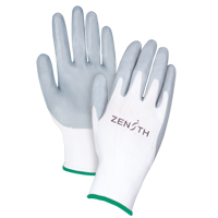 Gants l&eacute;gers enduits et respirants, 8/Moyen, R&ecirc;vetement Mousse de nitrile, Calibre 13, Enveloppe en Polyester Action Paper