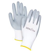 Gants l&eacute;gers enduits et respirants, 11/2T-Grand, R&ecirc;vetement Mousse de nitrile, Calibre 13, Enveloppe en Polyester Action Paper