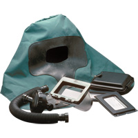 Abrasi-Blast Supplied-Air Respirator Assembly, Medium, Soft Top, Single Shroud Action Paper