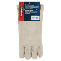 Gants de soudeur de premi&egrave;re qualit&eacute;, Cuir de vache refendu, Taille Grand Action Paper