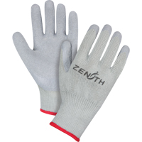 Gants enduits &agrave; doublure confortable en caoutchouc naturel, 8/Moyen, R&ecirc;vetement Latex de caoutchouc, Calibre 10, Enveloppe en Polyester/Coton Action Paper