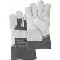 Standard-Duty Patch Palm Fitters Gloves, Large, Split Cowhide Palm, Cotton Inner Lining Action Paper