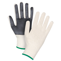 Palm-Coated String Knit Gloves, Poly/Cotton, Single Sided, 7 Gauge, Medium Action Paper