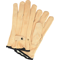 Winter-Lined Ropers Gloves, Small, Grain Cowhide Palm, Fleece Inner Lining Action Paper
