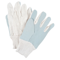 Premium Work Gloves, Large, Split Cowhide Palm Action Paper