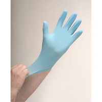 Puncture-Resistant Examination Gloves, Small, Nitrile, 4.5-mil, Powder-Free, Blue Action Paper