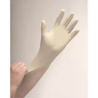 Gants d'examen de premi&egrave;re qualit&eacute; pour peau sensible, Moyen, Latex, 4 mils, Poudr&eacute;s, Naturel Action Paper