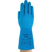 Gants AlphaTec 87-029, Taille Petit/7, 12" lo, Latex de caoutchouc, Doublure en Nylon, 50 mils Action Paper