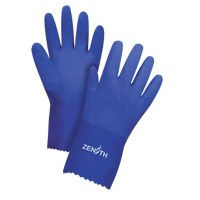 Gants ultra flexible, Taille T-Grand/10, 12" lo, PVC, Doublure en Interlock, 45 mils Action Paper