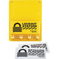 Poste de verrouillage compacte, Cadenas Aucune, Capacit&eacute; de 4, Cadenas Non compris Action Paper