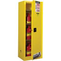 Sure-Grip&reg; EX Slimline Flammable Safety Cabinet, 22 gal., 1 Door, 23.25" W x 65" H x 18" D Action Paper