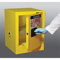 Sure-Grip&reg; EX Countertop Flammable Safety Cabinet, 4 gal., 1 Door, 17" W x 22" H x 17" D Action Paper