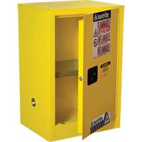 Sure-Grip&reg; EX Compac Flammable Safety Cabinet, 12 gal., 1 Door, 23.25" W x 35" H x 18" D Action Paper