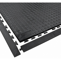 Rejuvenator Connect No. 502 Matting, Polyurethane, 3' W x 3' L, 5/8" Thick, Black Action Paper