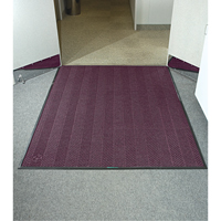 Waterhog&reg; Eco Elite Matting, Wiper/Scraper, 6' x 6' x 3/8", Maroon Action Paper