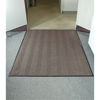 Waterhog&reg; Eco Elite Matting, Wiper/Scraper, 4' x 6' x 3/8", Chestnut Brown Action Paper