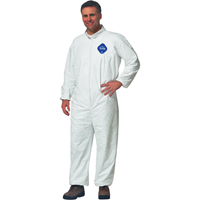 Coveralls, Medium, White, Tyvek&reg; 400 Action Paper
