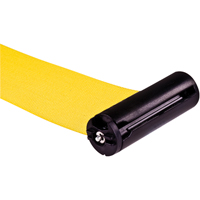 Free-Standing Crowd Control Barrier Receiver Post, 35" High, Yellow Action Paper