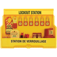 Postes de verrouillage &eacute;lectrique, Cadenas Thermoplastique, Capacit&eacute; de 16, Cadenas Compris Action Paper