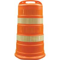 Barils pour canalisation du trafic Trailboss, Hauteur 41,27'', Orange Action Paper